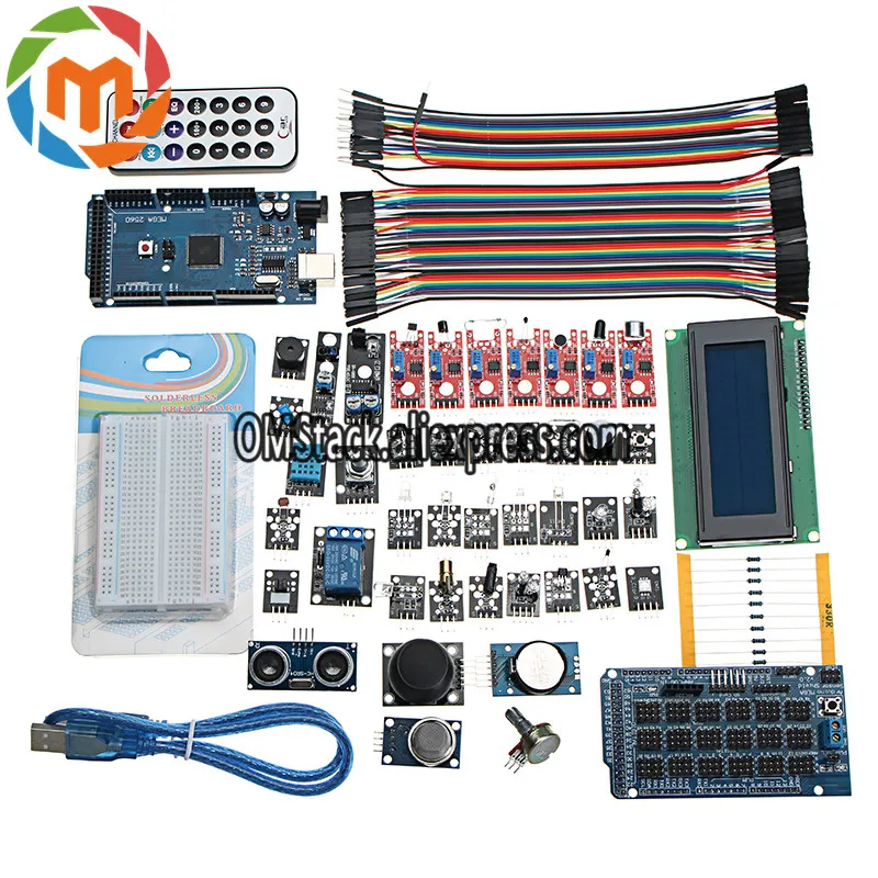 40Pcs-MEGA2560-R3-40-Sensor-Modules-Starter-Kit-IIC-20X4-2004-LCD-Display-for-A-rduino