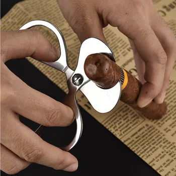 

Cigar Scissors Portable Cutting Tobacco Metal Cigar Cutter Stainless Steel 1pc Cigar Accessories Blade Smoke Machine