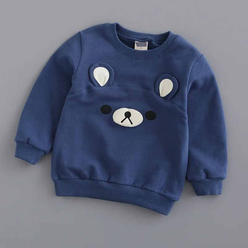 

Girls clothes 2016 pxue kids Spring Autumn baby Boys sweatshirts long sleeve T-Shirts Terry kids sweaters child tops 90-140CM