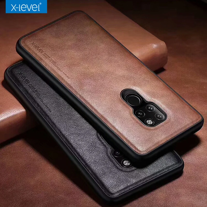 

Case For Huawei Mate 20 Pro Original X-Level Luxury Leather Soft Edge Protective Cover Case for Huawei Mate 20 phone case capa