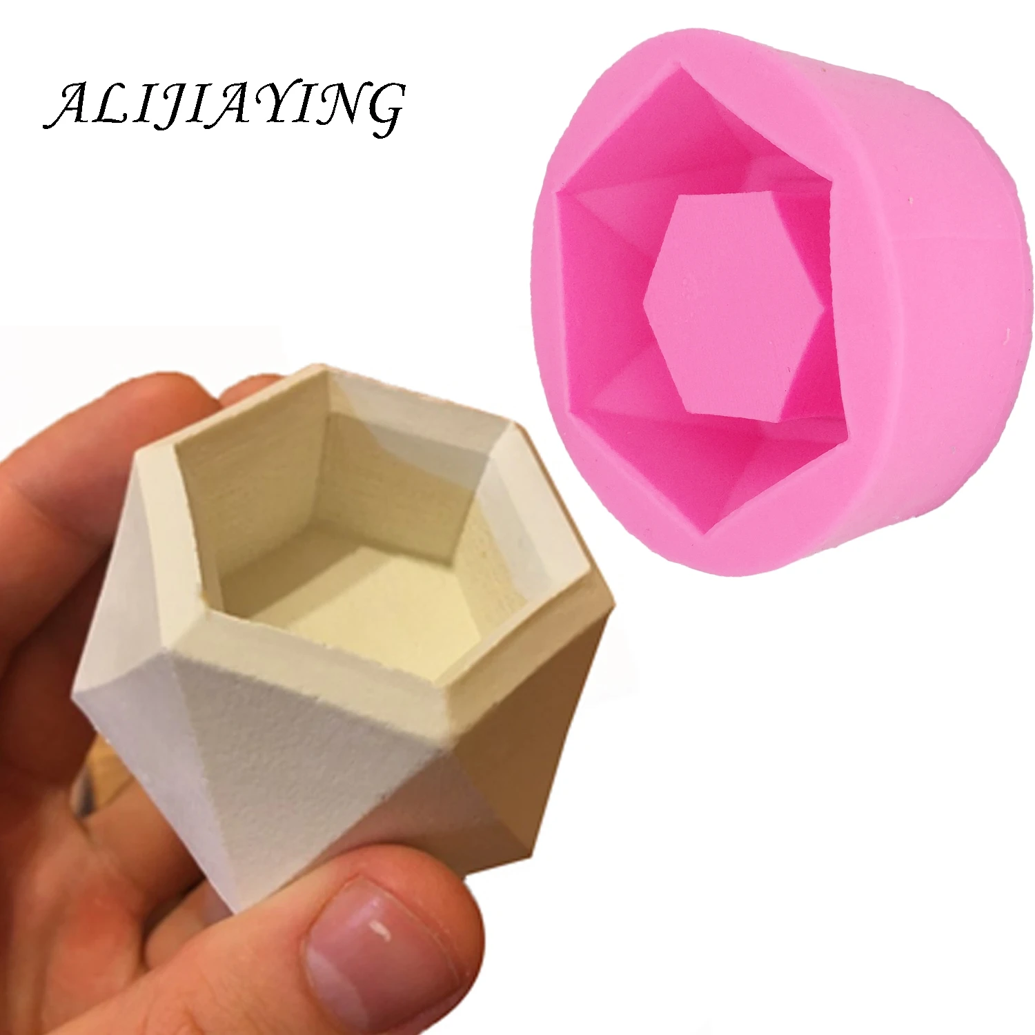 

Pot Mold Casting Concrete Plaster Mold Ceramic Clay Craft Cactus Flower Concrete Molds Candle Silicone Mould Supplies D1351