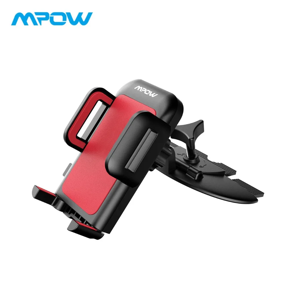 Original Mpow CA051 CD Slot Car Mount Universal Phone Holder 360 Rotating Car Phone Holder Phone Cradle Stand GPS Holder For Car