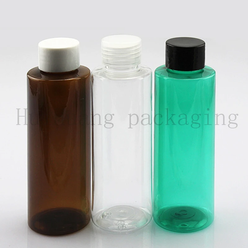 50pcs 120ml empty clear PET plastic small containers bottle with lid