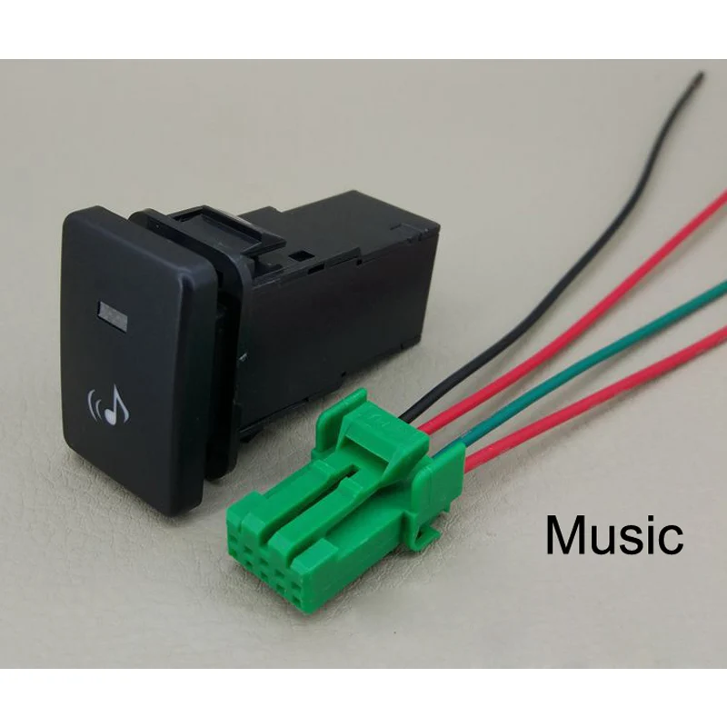 Блок питания радар Датчик парковки громкость музыкальная камера рекордер монитор кнопка переключения провода для Mitsubishi Outlander 2013 - Цвет: Music