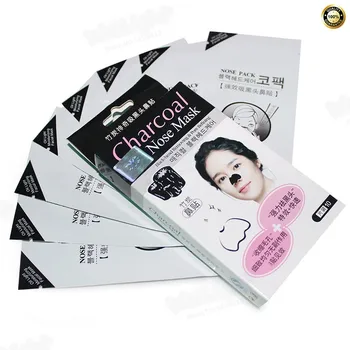 

Black mask for thoroughly Blackhead Remover, Black Mud Deep Cleansing Purifying Peel Acne Face Mask, Hot sale 10Pcs black mask