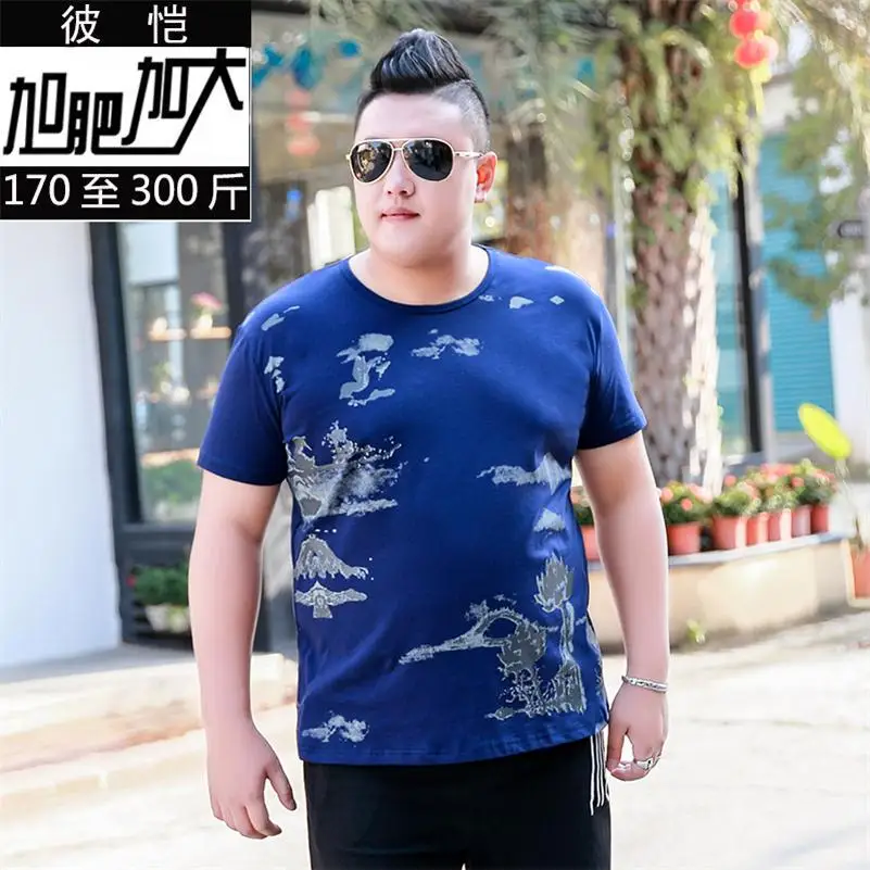 Футболка мужская с мультяшным принтом х/б 10XL 8XL 6XL 5X 2019|Футболки| |