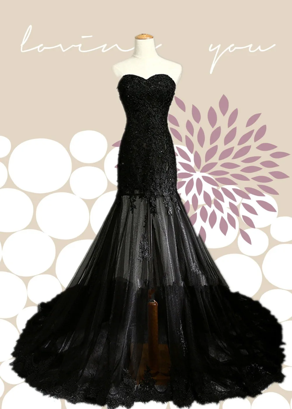 

Sexy Black Lace Mermaid Long Evening Dresses 2015 Sweetheart Sleeveless Sequins Court Train Prom Party Gown Elegant Formal Dress