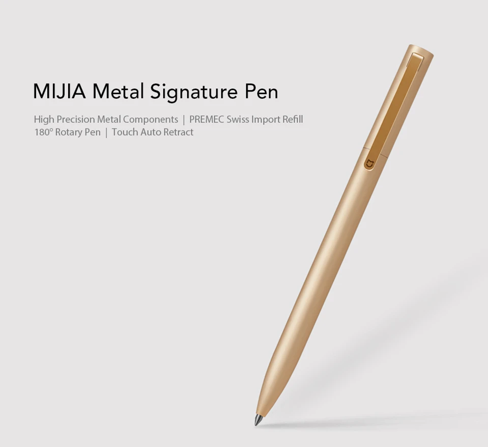 Xiaomi-Mjia-Metal-Signing-Pen-Aluminum-Alloy-180-Degree-Rotation-PREMEC-Refills-0.5mm-Rolling-Ball-Pen-MiKuni-Japan-Ink (1)