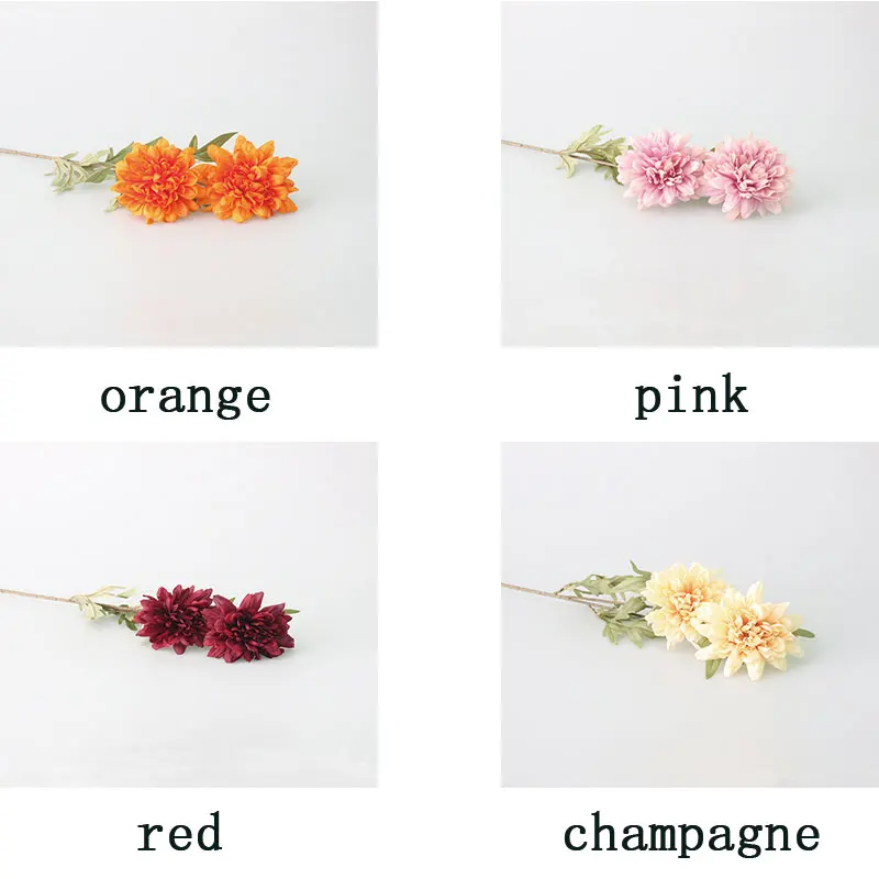 Flone Artificial Dahlias Flower Simulation Silk Chrysanthemum Flowers Bouquet Artificial Plants Wedding Home Table Party Decor (13)