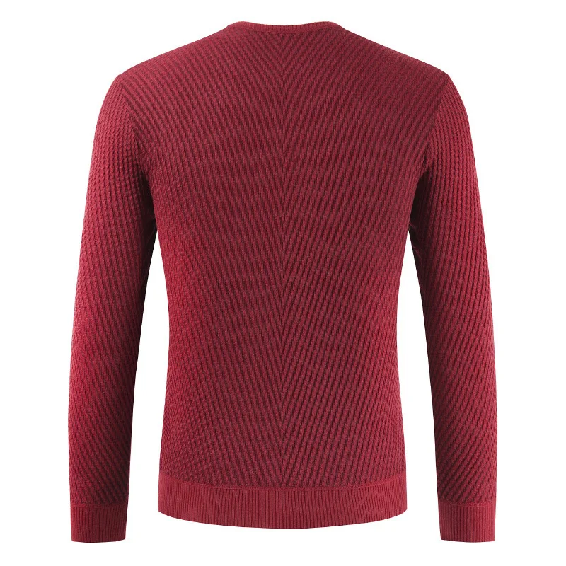 Одноцветный пуловер мужской свитер с v-образным вырезом мужские топы с длинными рукавами и пуговицами шерстяное Повседневное платье брендовый кашемировый трикотажный пуловер Свитера