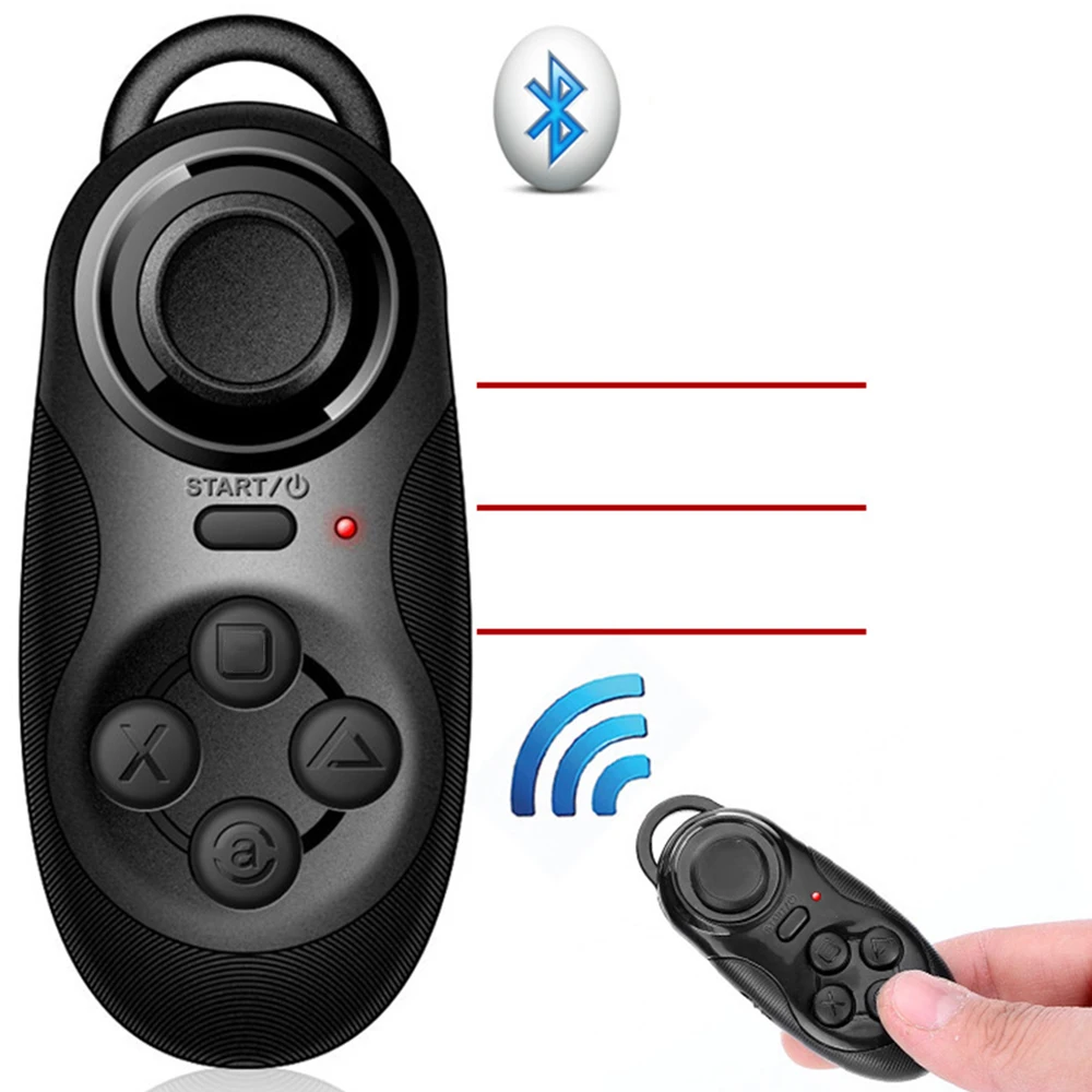 Portable Mini Bluetooth Gamepads Game Controller Joystick Selfie Remote