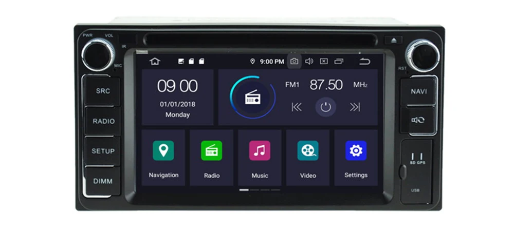 Android Car Multimedia player 2 Din WIFI GPS Navigation Autoradio For Toyota Matrix 2002~2014 touch screen Bluetooth 11