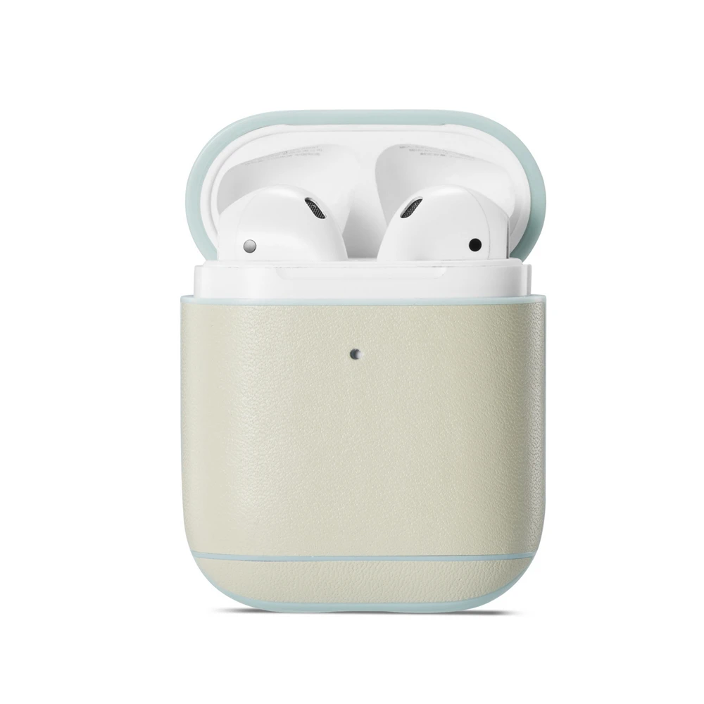 Для AirPods кожаный чехол высокого качества для беспроводных наушников Защитный чехол Аксессуары для Airpod кожаный чехол 2 1 Универсальный - Color: 05