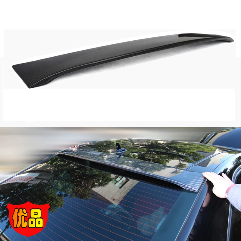 

For Mercedes E class w212 4-door carbon fiber Lorinser style rear trunk wings roof spoiler for benz 2010-2015