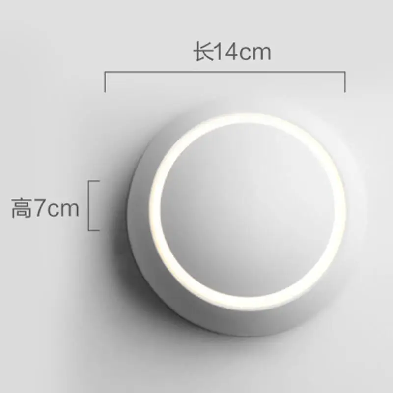 

5W LED Wall Lamp 360 Degree Rotation Adjustable Moon Lamp Creative Modern Sconce Wall Light Corridor Aisle Stair Lights