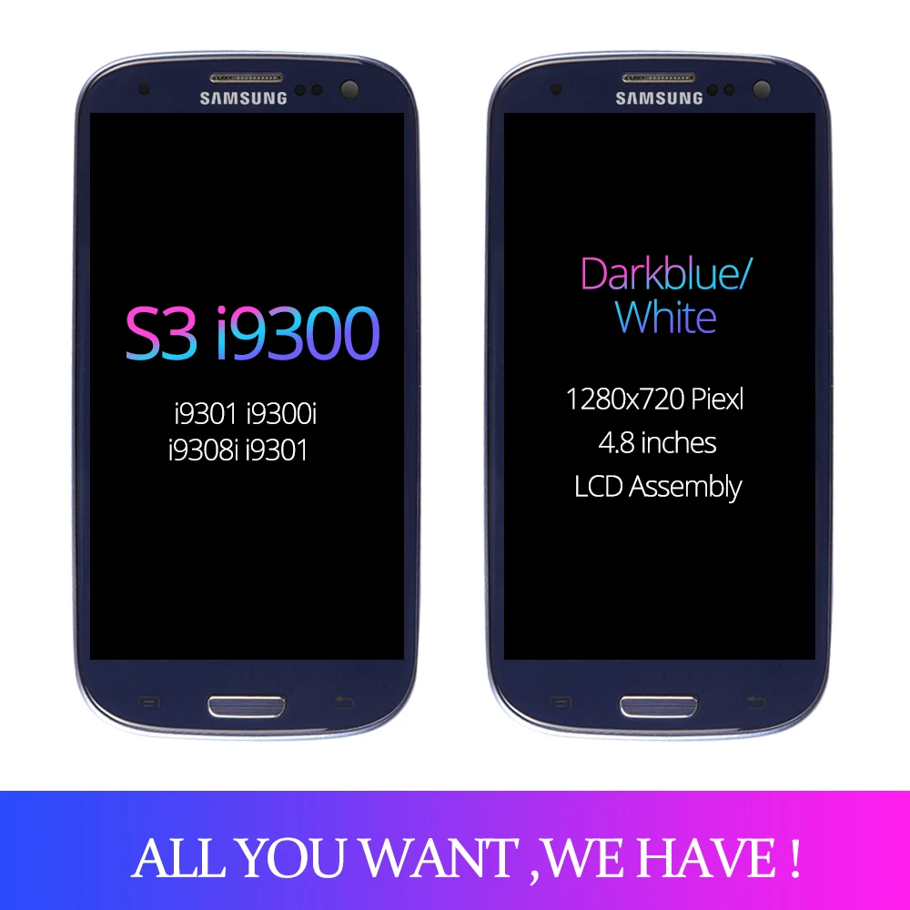 Сменный сенсорный ЖК экран для SAMSUNG Galaxy S3 i9300 i9300i|Экраны мобильных телефонов| |