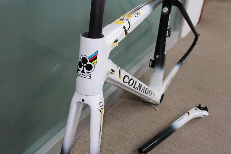 12 цветов на выбор Colnago C60 рама для шоссейного велосипеда красное углеродное волокно велосипедная Рама+ подседельный штырь+ вилка+ зажим+ гарнитура