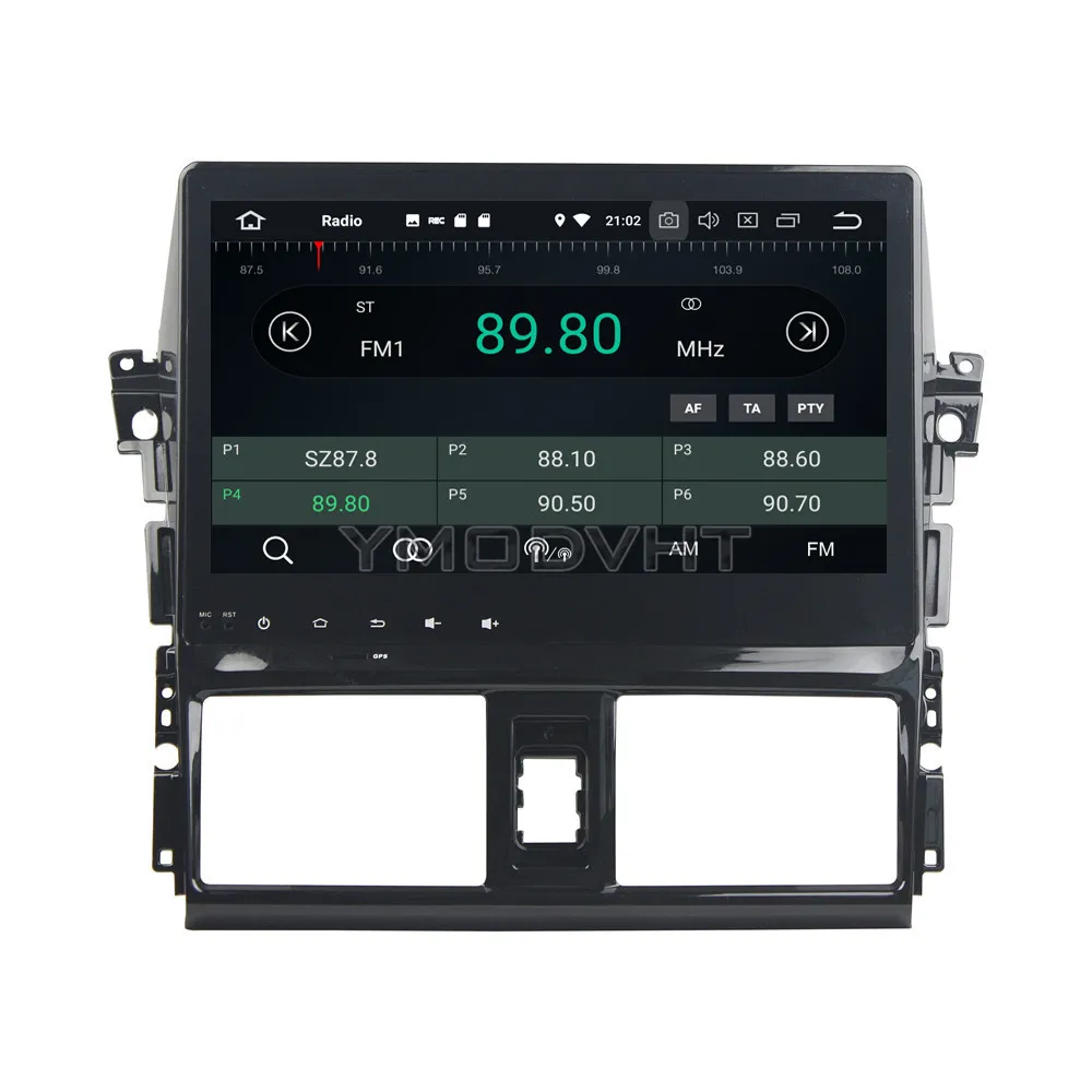 Discount YMODVHT 10.1inch Android 8.0 Octa Core PX5 4GB RAM 32GB ROM Car DVD Player Radio Stereo GPS for Toyota Vios/Yaris 2013 2014 2015 5