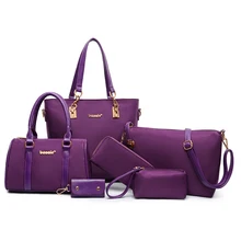 Women’s handbag 2015 summer canvas nylon oxford fabric picture package six pieces set big bag portable one shoulder mother and