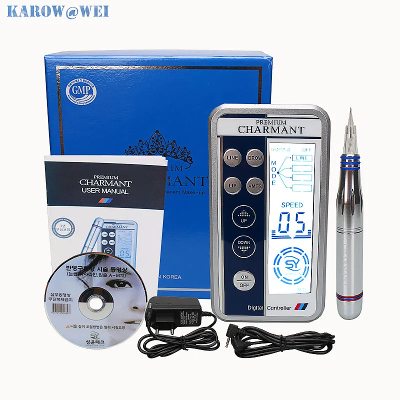

1pcs Charmant Permanent Makeup Tattoo Machine kits Professional Digital tattoo Machine Eyebrow Lip Pen Machine Sets