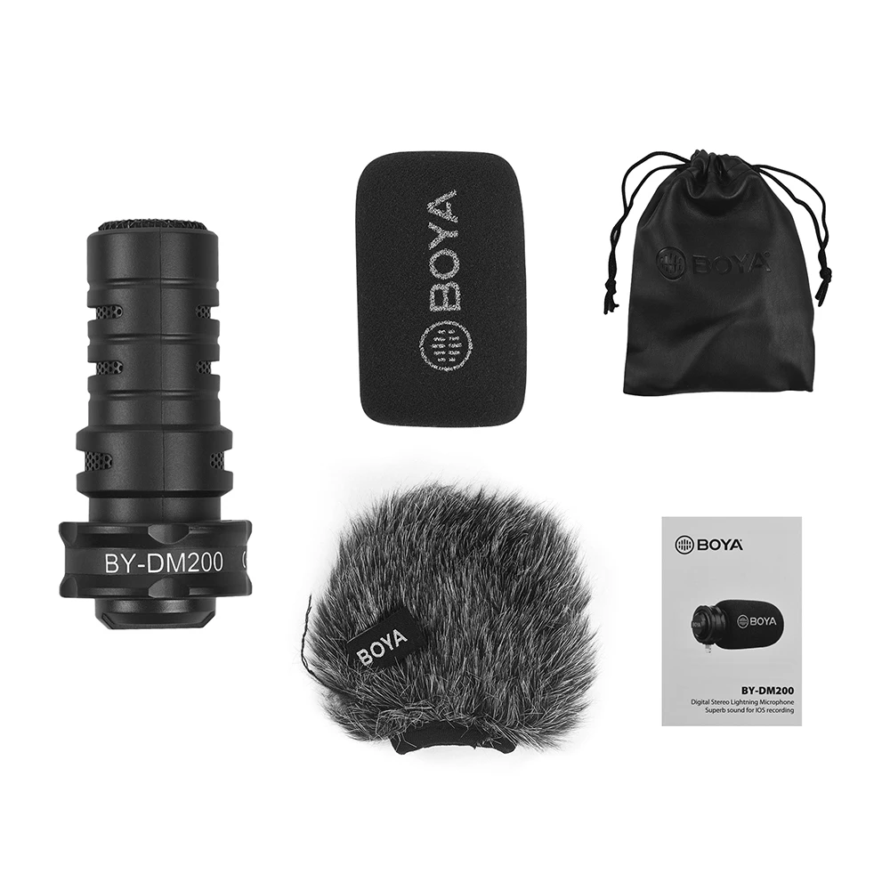 BOYA-BY-DM200-MFI-Certified-Superb-Sound-Digital-Stereo-Cardioid-Condenser-Microphone-Mic-for-iPhone-iPad (5)