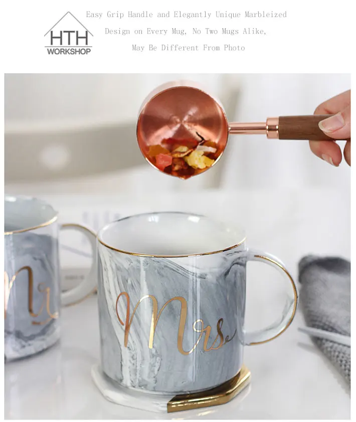 Высокое качество, новинка 380 мл, креативная керамическая кофейная кружка с золотым покрытием, уникальная фарфоровая чашка с мраморными полосками для чая и воды с ручкой