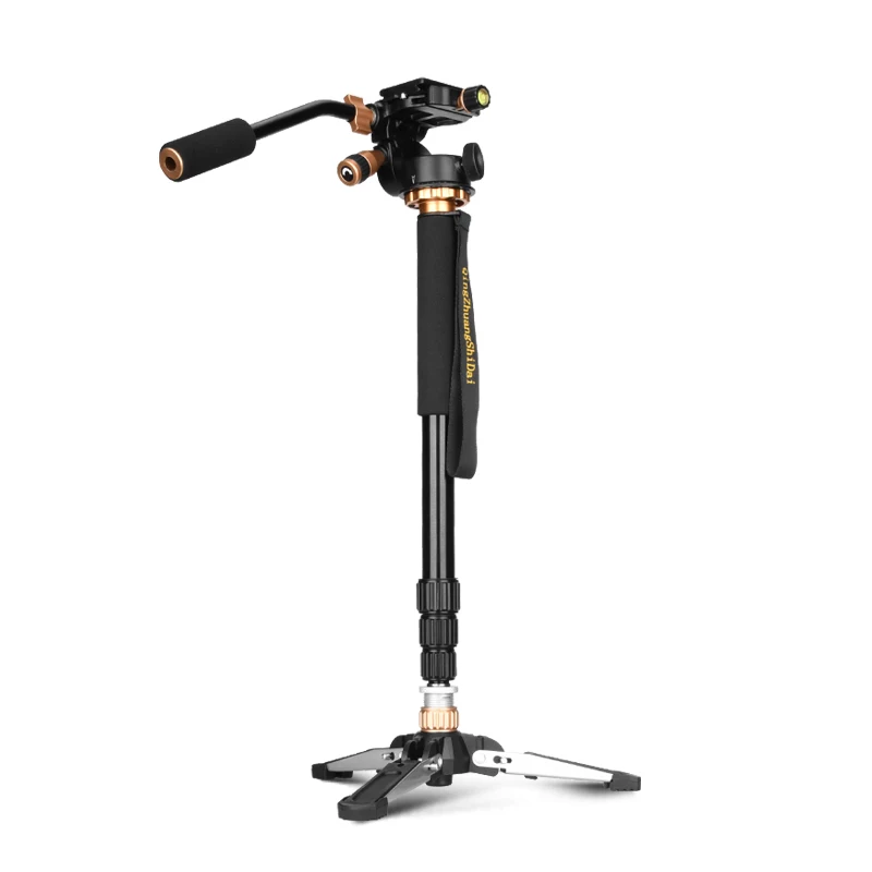 

3 in 1 Aluminum Professional Monopod Camera Video tripod Stand with Pan Head Carry Bag Free Shipping