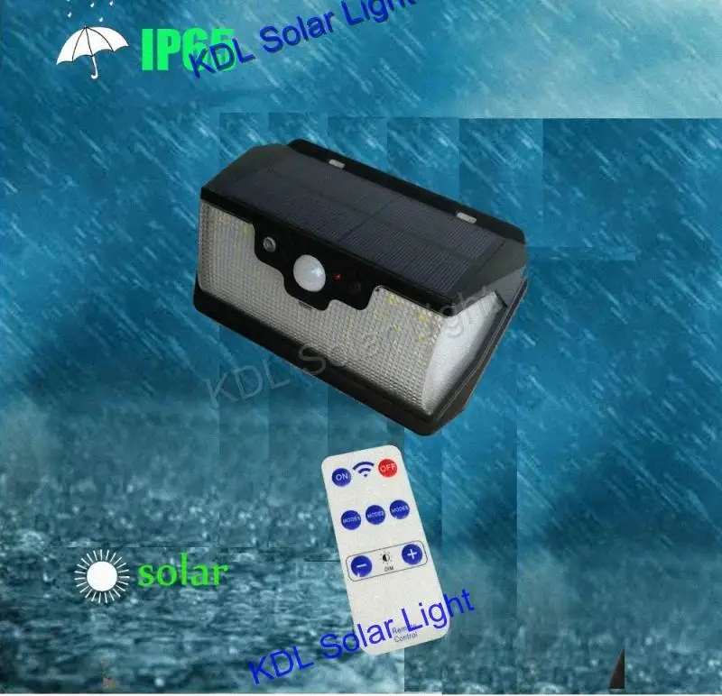 

3pcs/lot update 55 LED 900lm Solar Light remote control radar smart vs38/48/28/10/30/20 led 270 QLTEG LED 450LM Solar La IP torc