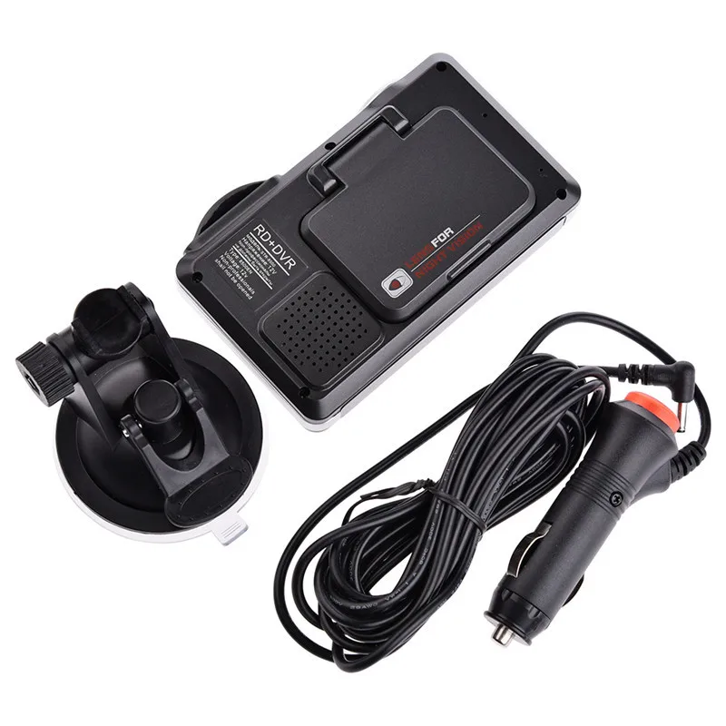 2.0 Inch LCD Display Car DVR Video Recorder Auto Dash Cam + Radar Laser Speed Detector 2 in 1 For Russian Radar Detector 720P
