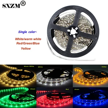 

3528 led strip 5M/roll 60led/M led strips SMD 3528 DC12V safe led bar light RGB/white/warm white RoHS CE