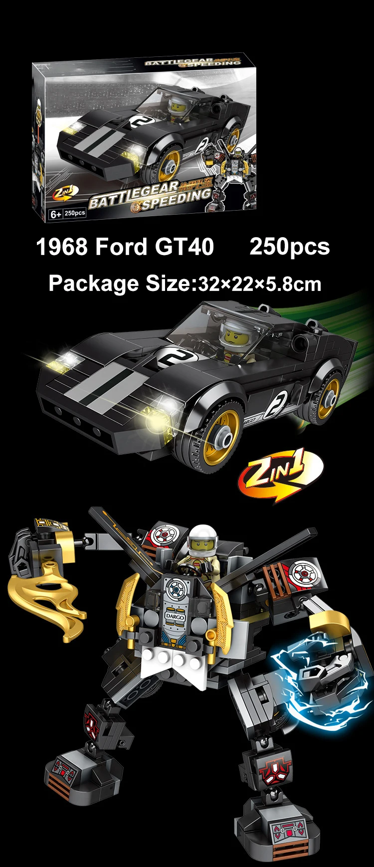Racing Car blocks series Technic City Super Racers Transformation Robot Building Blocks Toys for Children Compatible With Legoe (8)
