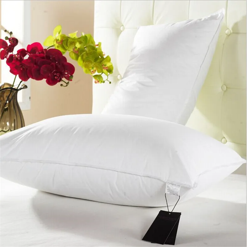 

Hotel pillow 100% cotton fabric Microfiber pillow 45*72cm elastic soft health pillow bedding pillow Anti - snore high quality