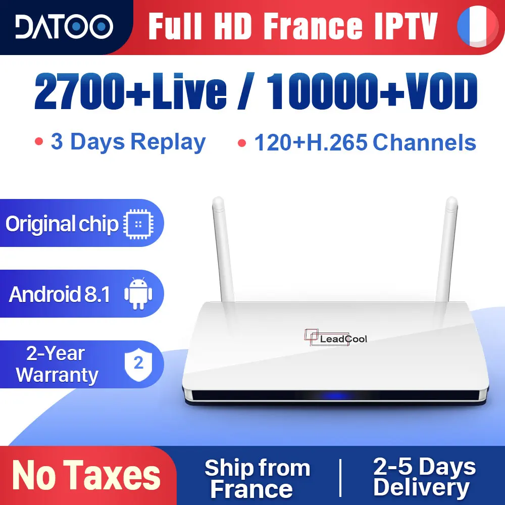 Full HD France IPTV Leadcool Android 8.1 Tv Box Iptv French Arabic IPTV Italy Spain Portugal Turkey Germany Qatar UAE IP TV Box Full HD France IPTV Leadcool Android 8.1 Tv Box Iptv French Arabic IPTV Italy Spain Portugal Turkey Germany Qatar UAE IP TV Box