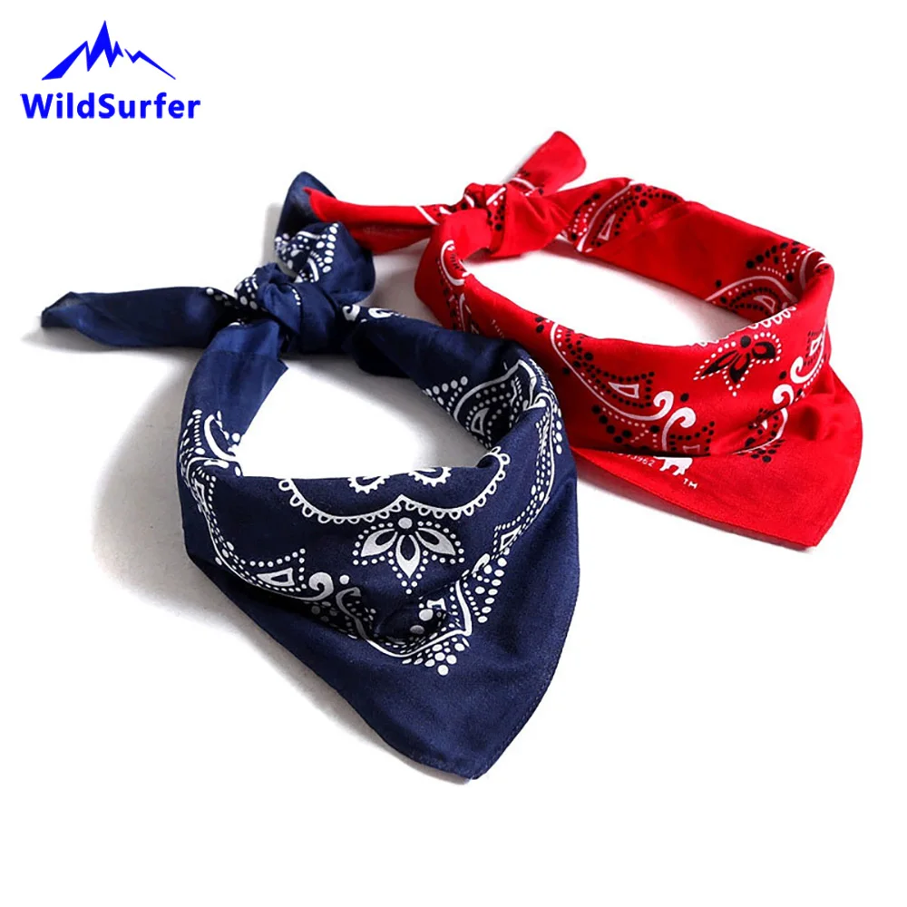 WildSurfer Running Scarf Cashew Cycling Cotton Bandanas Headwear Women's Scarves Headband Men Fishing Mask Hiking Scarves FJ01
