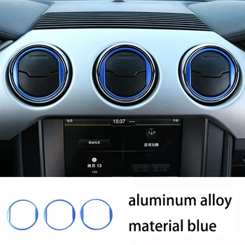 

lsrtw2017 ABS car dashboard vent trims for ford mustang 2015 2016 2017 2018 2019 6th generation