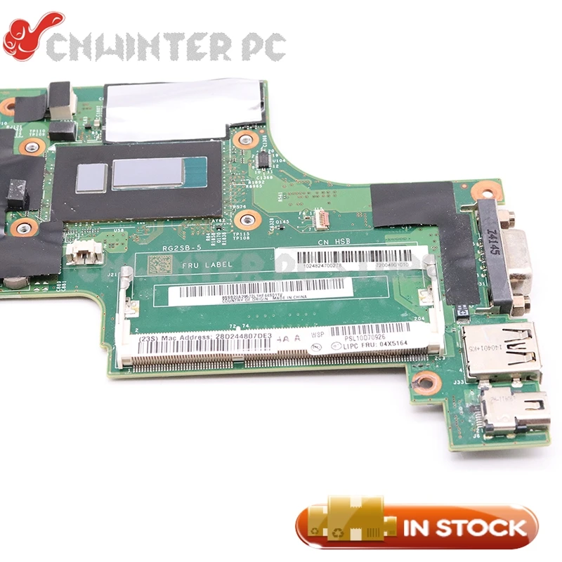 NOKOTION для lenovo Thinkpad X240 Материнская плата ноутбука SR1ED i5-4300U Процессор бортовой DDR3L 04X5152 04X5164 VIUX1 NM-A091
