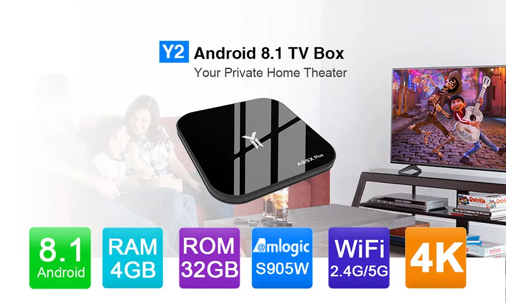 Приставка A95X F1 Smart tv box Android 8,1 Amlogic S905W 2 Гб ОЗУ 16 Гб ПЗУ 2,4 ГГц WiFi 4K медиаплеер PK X96mini ТВ приставка