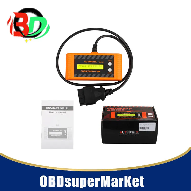 

AUTOPHIX OM121 OBD2 EOBD CAN Engine Code Reader fast shipping