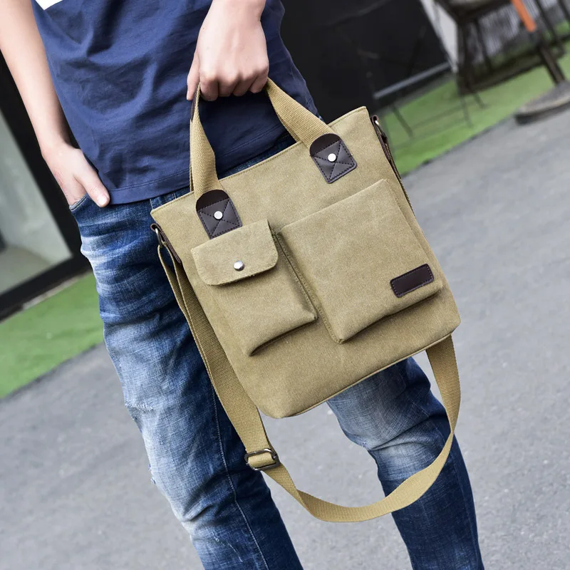 Fashion Business Casual Men's Bags Handbag Canvas Totes Multi function