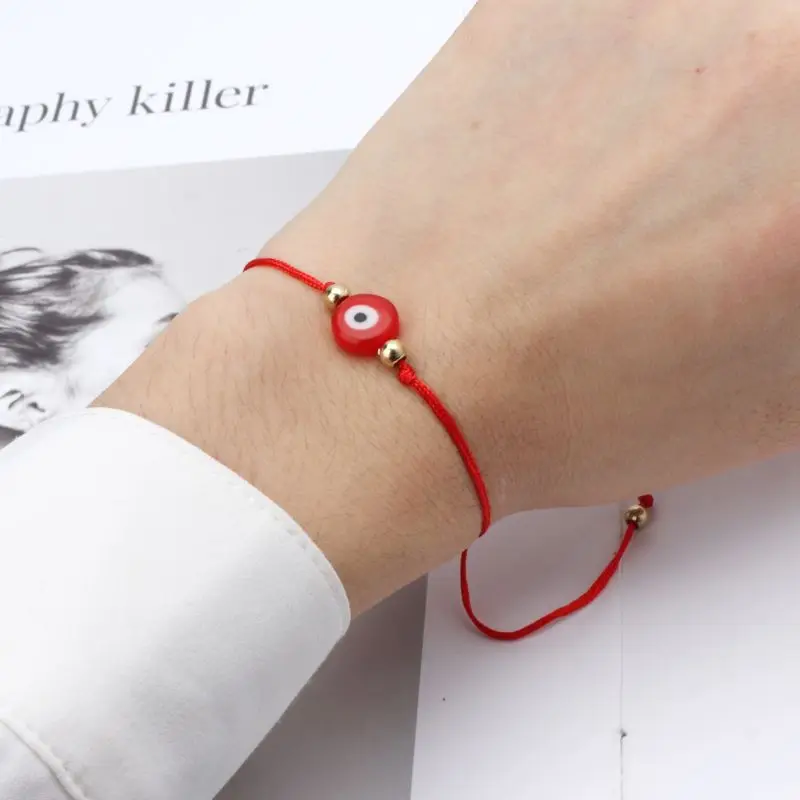 Браслет со сглаза Каббала шнур Амулет в виде глаза подвеска удача защита