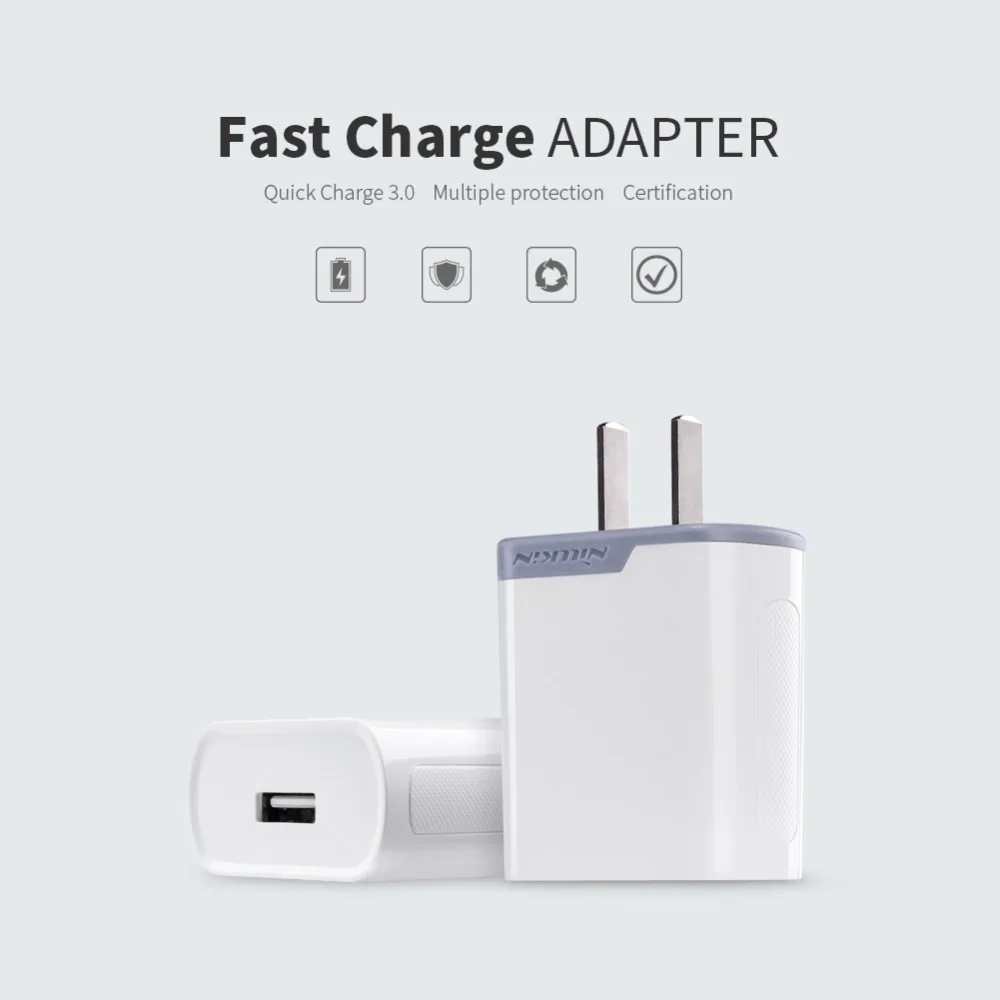 18W Fast USB Charger  3.0 Wall Charger USB Adapter Universal Mobile Phone Charger for iPhone 8 Samsung S8 Honor 9 One Plus 5 Tablet Charger adaptador  (1)