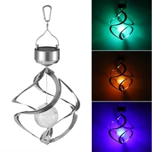 PANYUE Solar Wind Chime LED Color Changing Hanging Light Decorative Solar Powered LED Wind Spinner Light for Garden PANYUE Solar Wind Chime LED Color Changing Hanging Light Decorative Solar Powered LED Wind Spinner Light for Garden