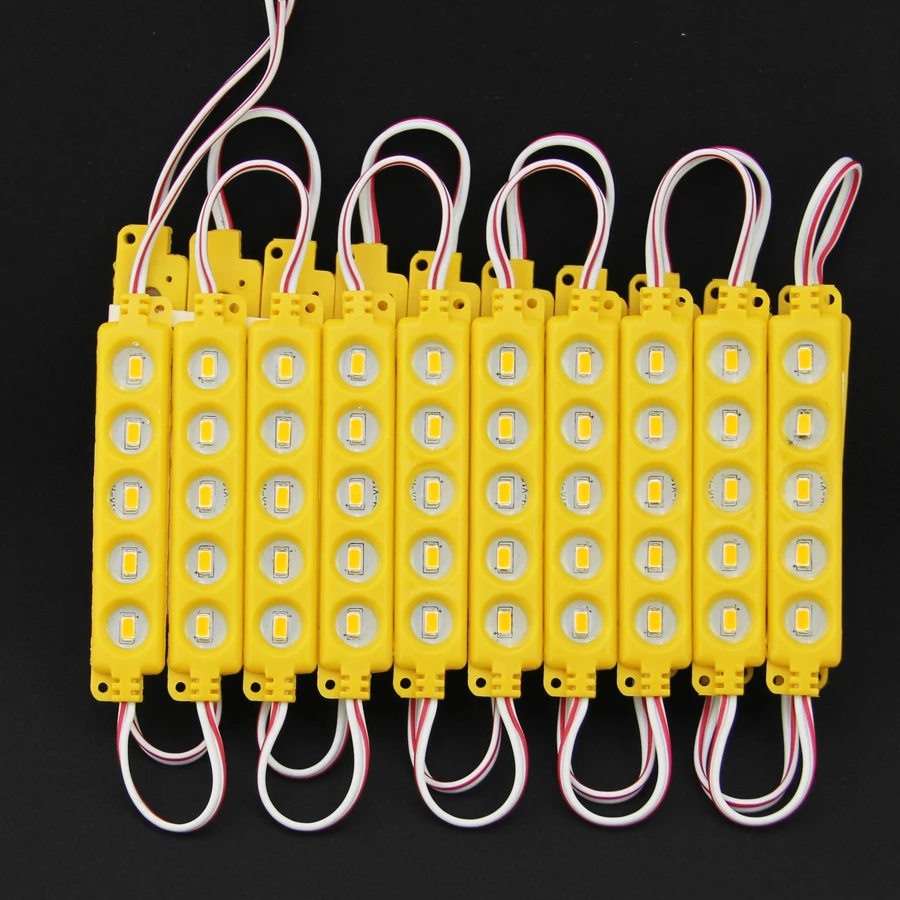 1000 шт./лот 2017 новые SMD 5730 Светодиодные модули DC 12V 5 Leds водонепроницаемые IP65