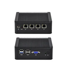 Никакого шума, низкая мощность Мини-ПК с 4 х Intel I211 LAN порт, используя pfsense как маршрутизатор/брандмауэр, безвентиляторный Мини-ПК четырехъядерный процессор 2.0 ГГц