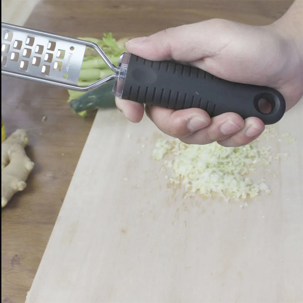 Finether Multi-purpose Extra Coarse Fine Grater Zester Cheese Graters Sharp Stainless Steel Blade with Protective Cover Hot2