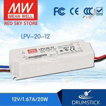 

Steady MEAN WELL LPV-20-12 12V 1.67A meanwell LPV-20 20W Single Output LED Switching Power Supply