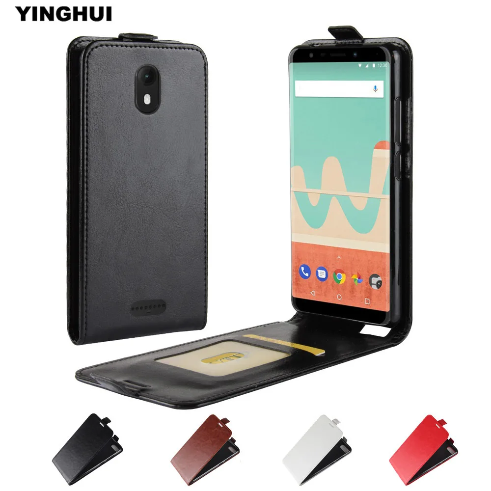 Для Wiko вид Go кожаный чехол Обложка вверх-вниз Открыть Винтаж узор Вертикальный