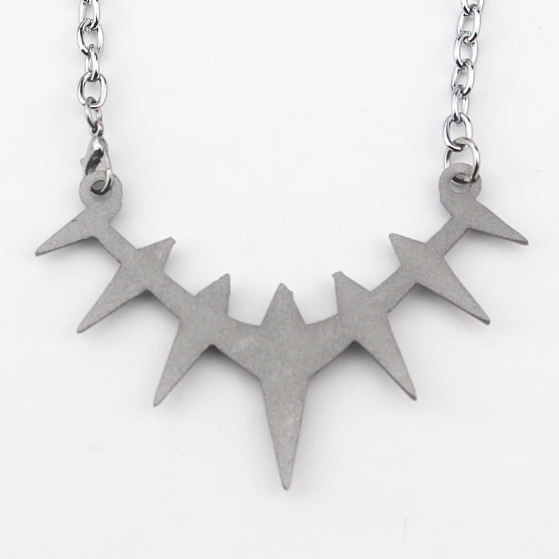 Silver Black Panther Collar Choker Necklace - Wakanda Pendant Jewelry for Men/Women, Movie Cosplay Accessories image 4