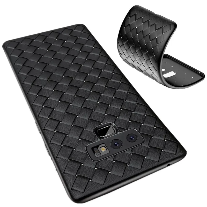 Для Samsung Galaxy S8 S9 Plus J2 J5 J7 2016 J6 J8 A8 2018 Note 8 9 сетчатый тканый узор мягкий ТПУ ультра