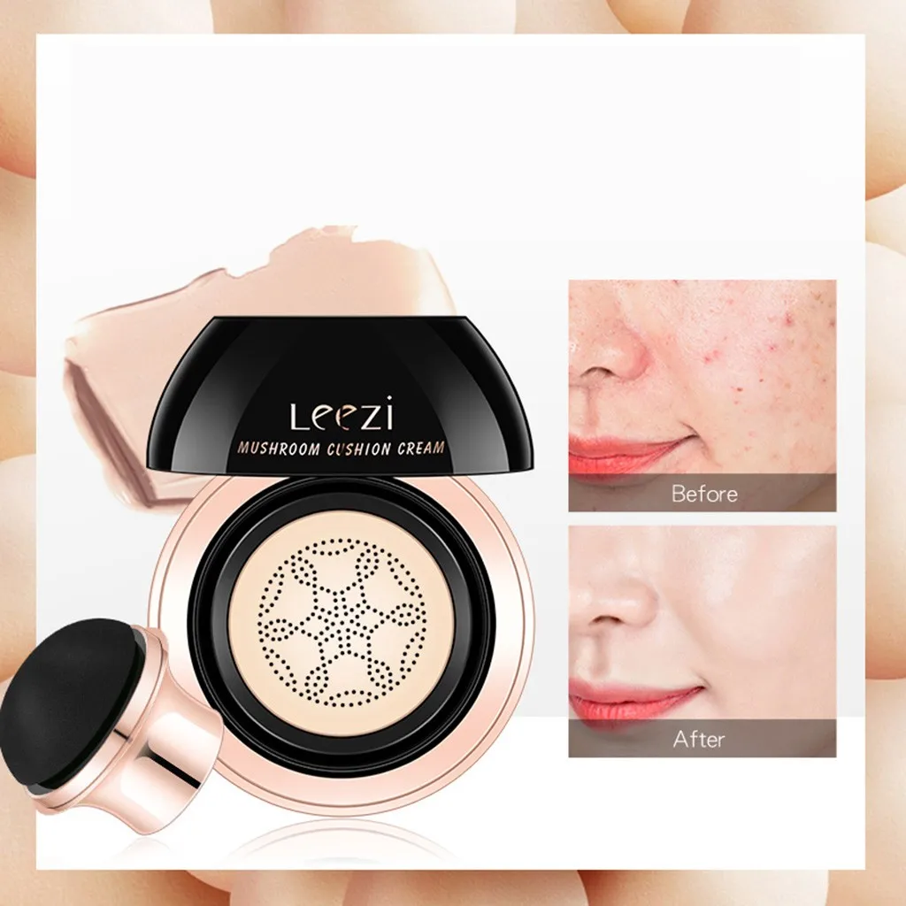 

Small Mushroom Air cushion BB concealer cream face care makeup Light Water Moistening Concealer Oil Control Waterproof BB#20.15